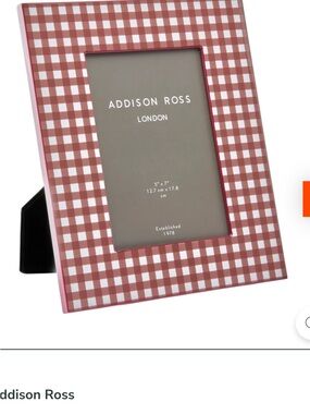 Addison Ross Cherry and White Gingham Frame